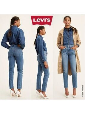 LEVI’S Premium 501-S High-Rise Skinny Button-Fly Jeans (W29 L30)